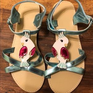 Gymboree metallic cockatoo sandals
